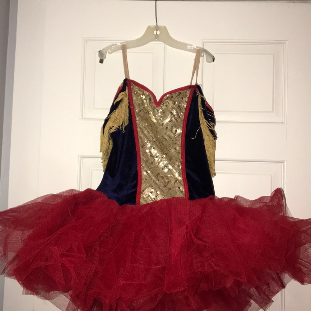 !red blue and gold ballet costume!